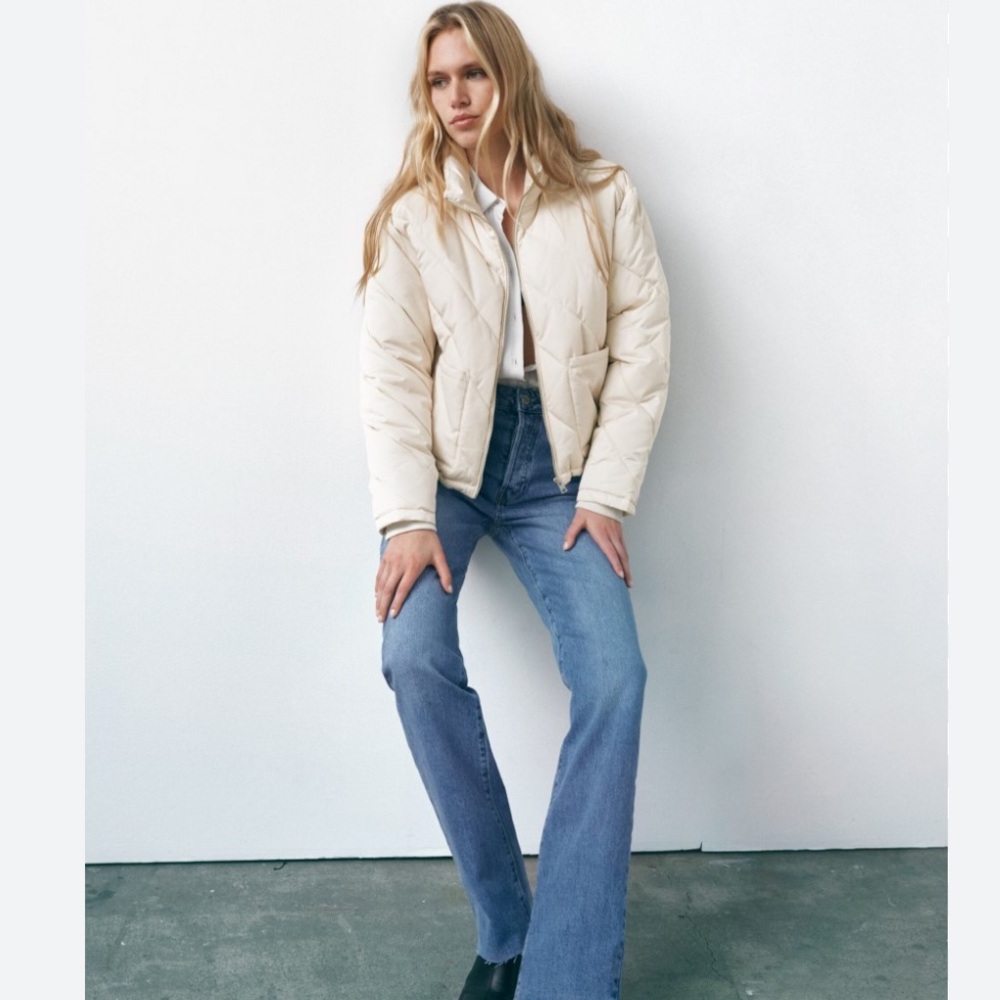 Zara Water Repellent Puffer Jacket